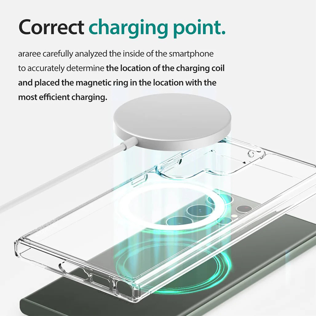 Araree Duple MagSafe - Samsung Galaxy S23 FE Clear Case - Image 5