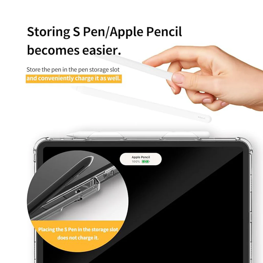 Araree Flexield SP Galaxy Tab S10 Ultra Clear Case - Transparent Protection with Multi-Angle Stand & S Pen Storage - Image 4
