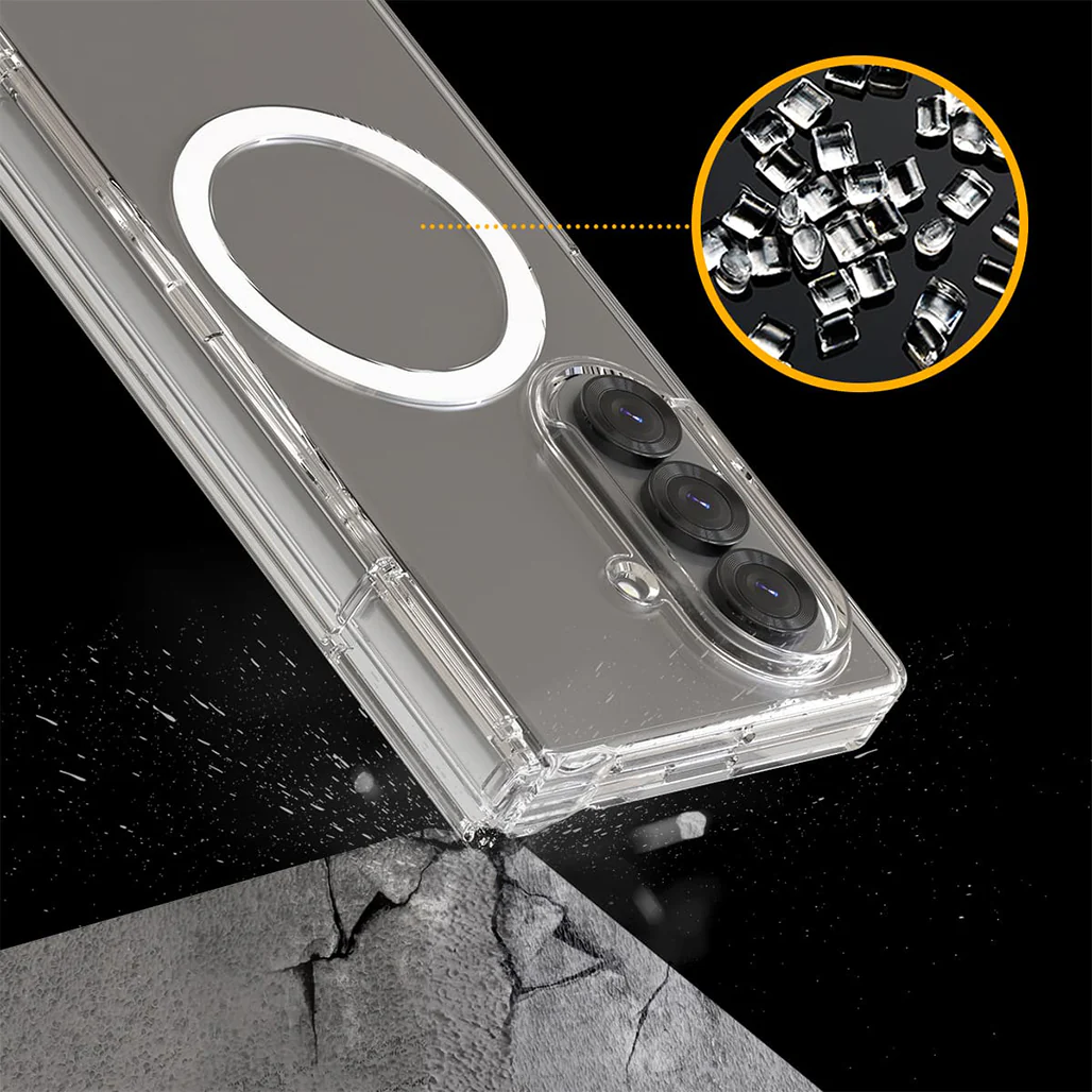 Araree Nukin 360M Qi2 MagSafe Full Case for Samsung Galaxy Z Fold 7 – Clear - Image 5