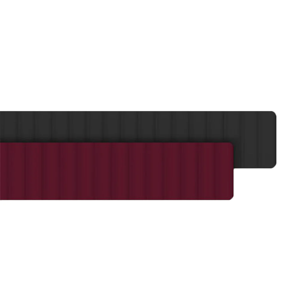 Araree Silicone Link Galaxy Watch Strap 20mm - Black/Wine Red - Image 2