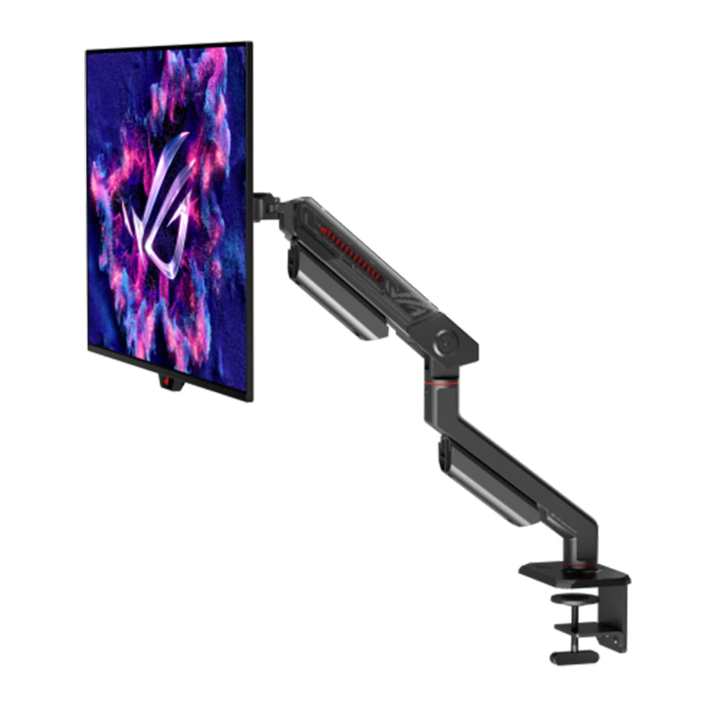 ASUS ROG Ergo Monitor Arm AAS01 – Adjustable Gaming Monitor Mount with Cable Management, VESA Compatibility, and Durable Mechanical Spring System - Image 4