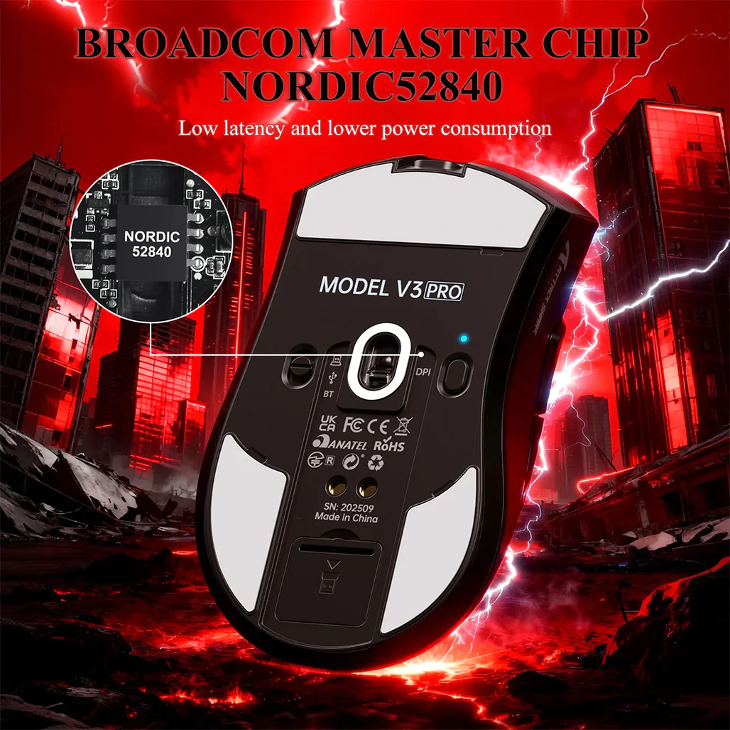 Attack Shark V3 PRO Ultra-Light Tri-Mode Gaming Mouse - Image 7