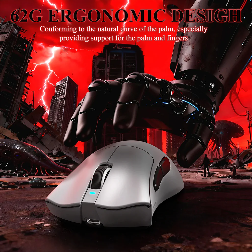 Attack Shark V3 PRO Ultra-Light Tri-Mode Gaming Mouse - Image 9