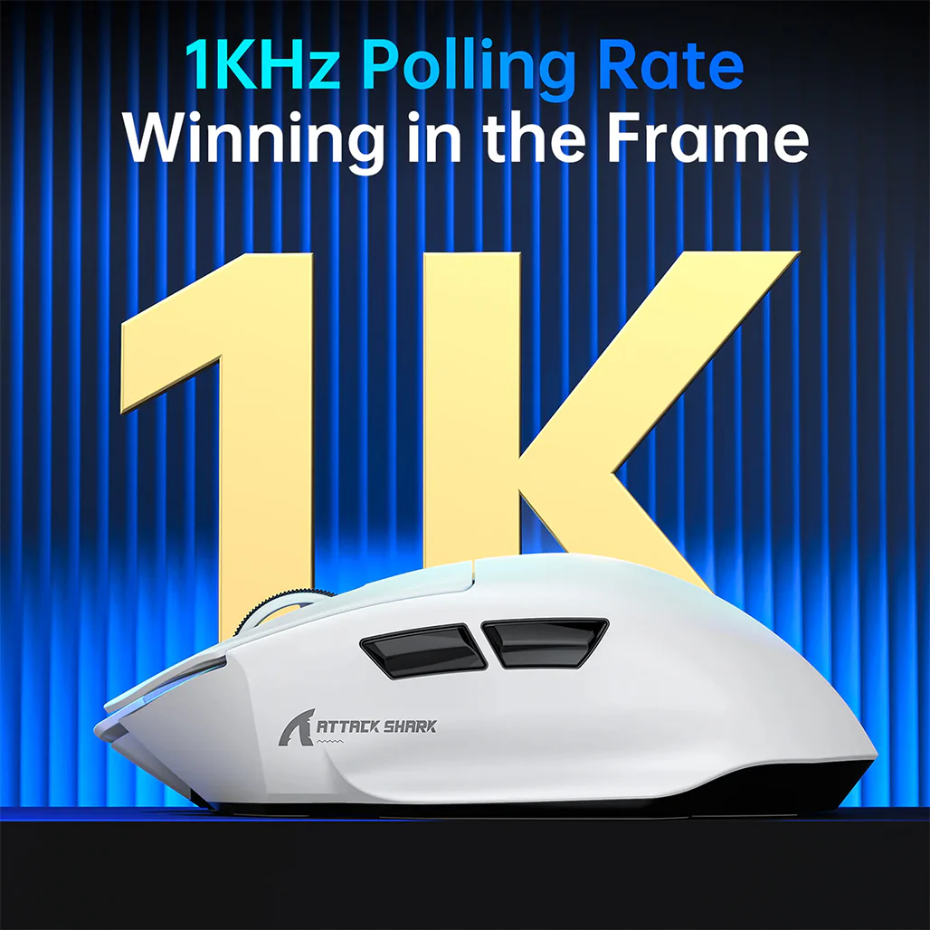 ATTACK SHARK V6 Ultra-Light Tri-Mode Gaming Mouse - Image 6
