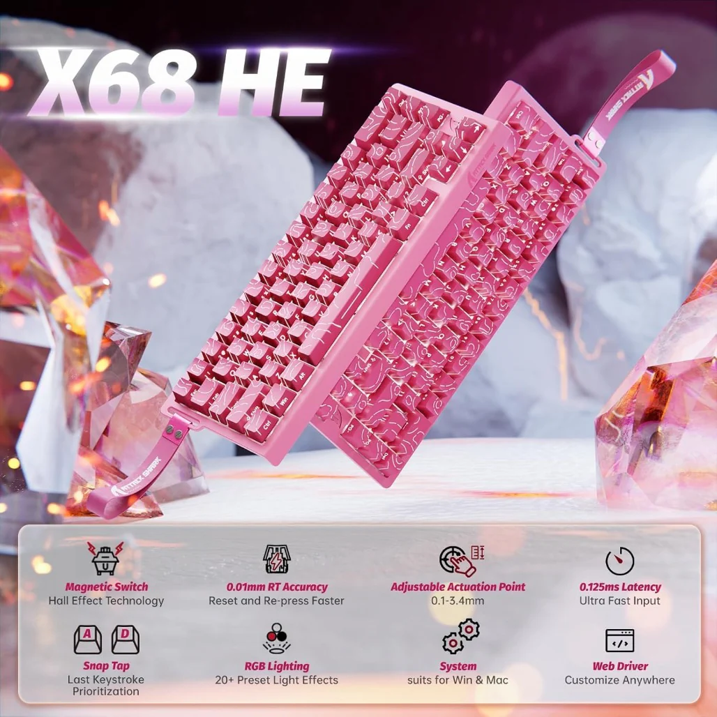 Attack Shark X68 HE - Wired Mechanical Gaming Keyboard - Image 16