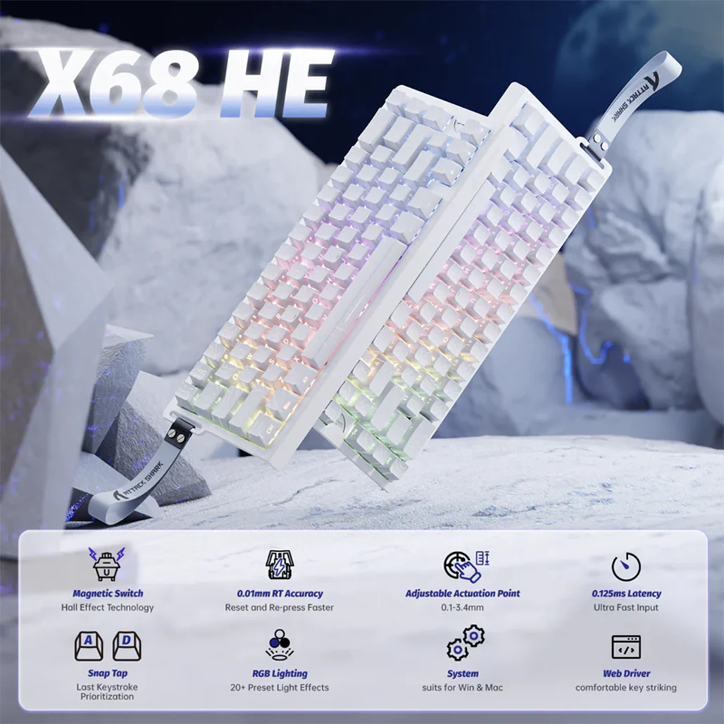 Attack Shark X68 HE - Wired Mechanical Gaming Keyboard - Image 17