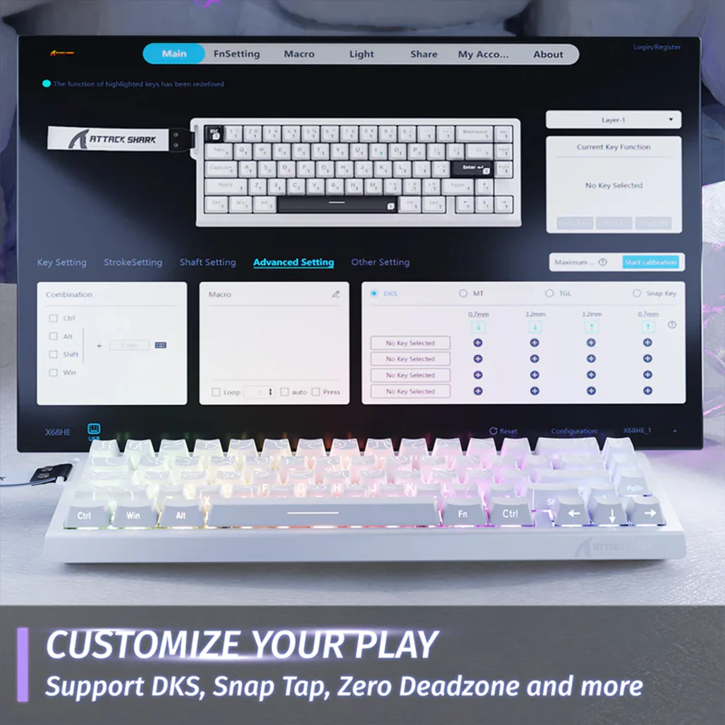 Attack Shark X68 HE - Wired Mechanical Gaming Keyboard - Image 25