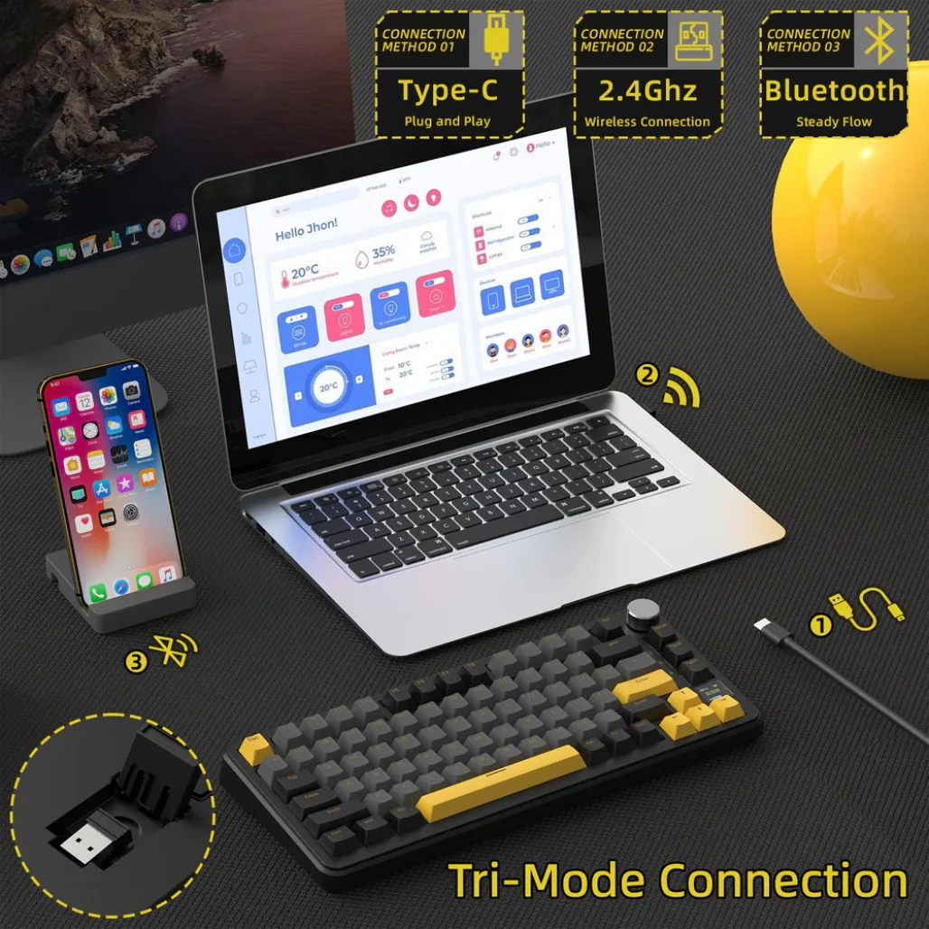 Attack Shark X85 Pro - 75% Wireless Mechanical Gaming Keyboard - Image 9