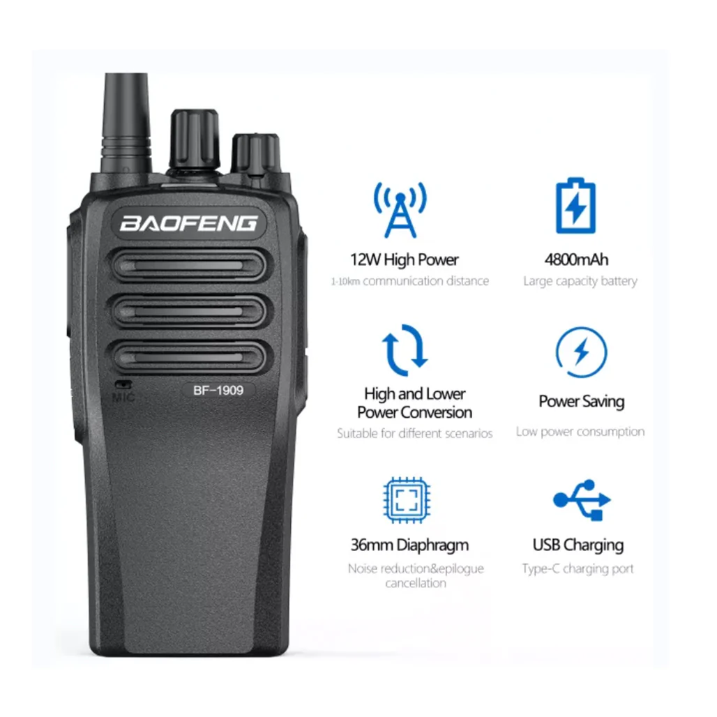BAOFENG 1909 UHF Ham Radio Handheld Walkie Talkie - Image 5