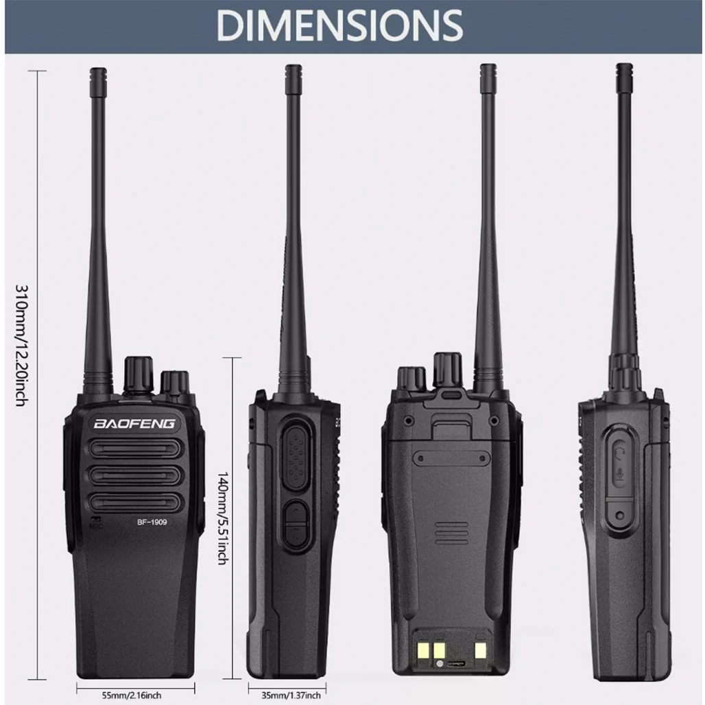 BAOFENG 1909 UHF Ham Radio Handheld Walkie Talkie - Image 6
