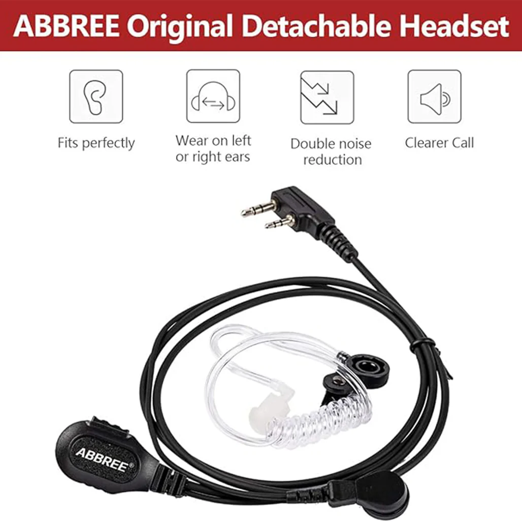 BAOFENG Walkie Talkies Earpiece with Mic Air Acoustic Tube 2Pin (BF203) - Image 3