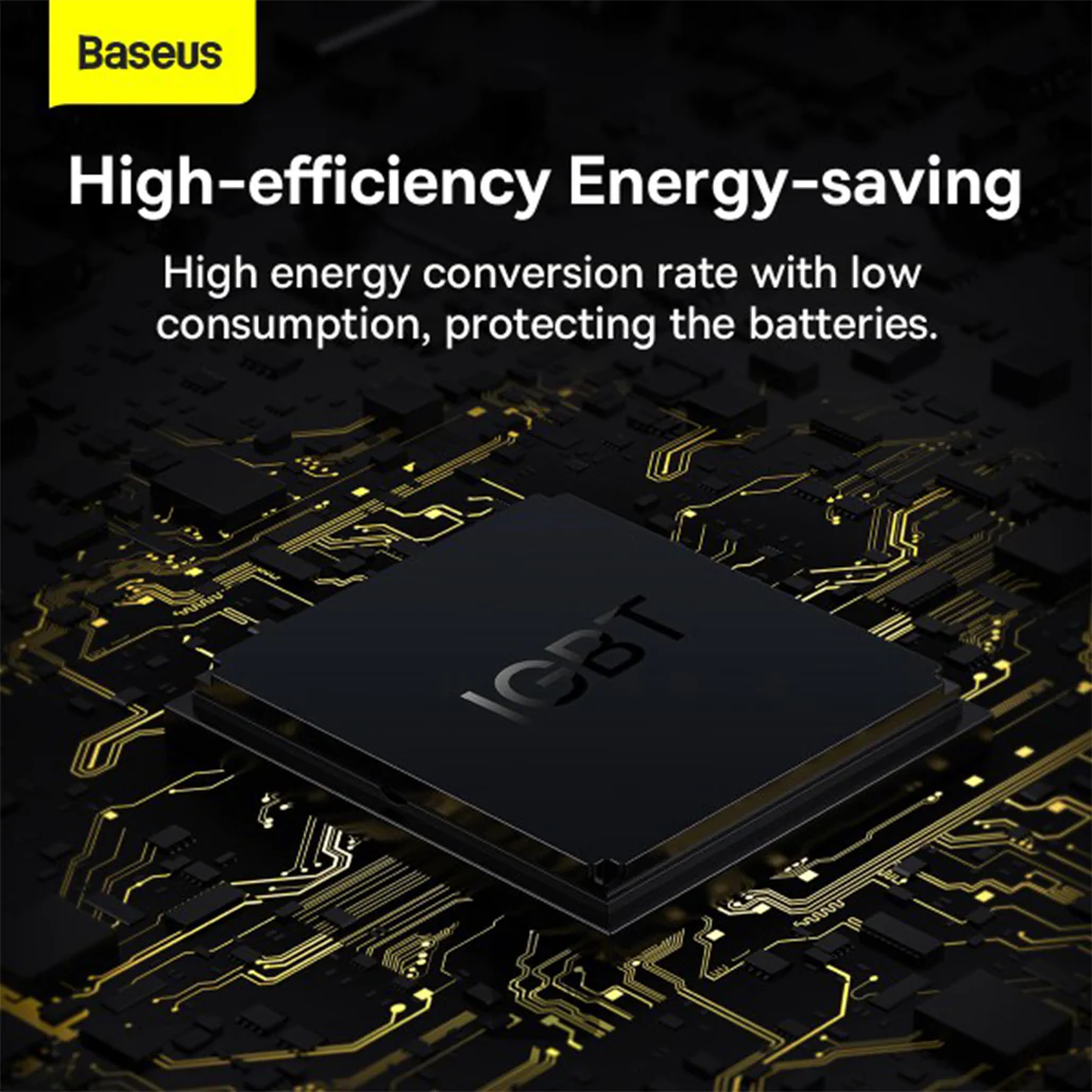 Baseus 300W Car Power Inverter with Pure Sine Wave Output and Multi-Port USB Charging - Image 4