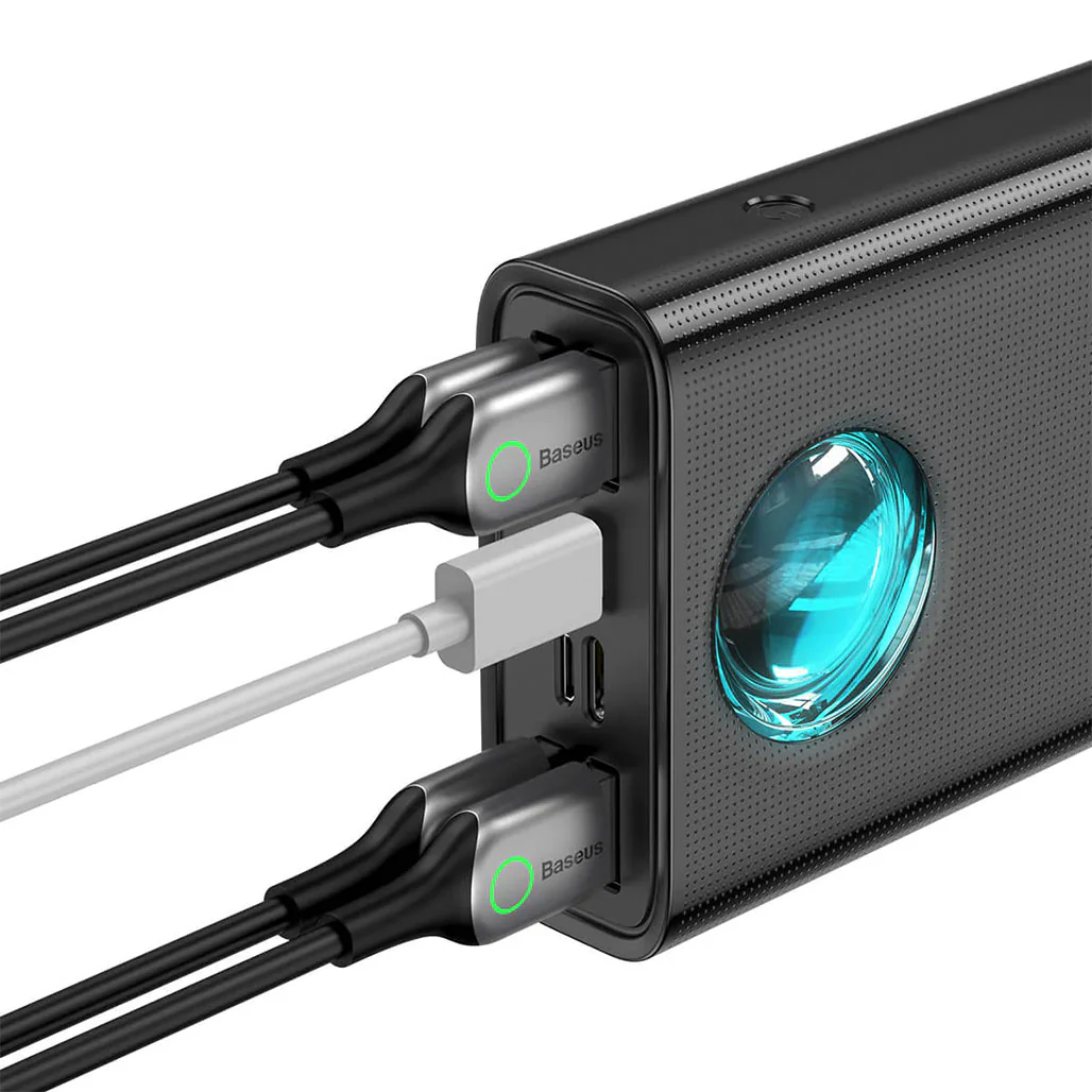 Baseus Amblight 65W Power Bank - 30000mAh Portable Charger with 5 Ports, LED Display, and Multi-Protection for Fast Charging Laptops & Devices - Image 3