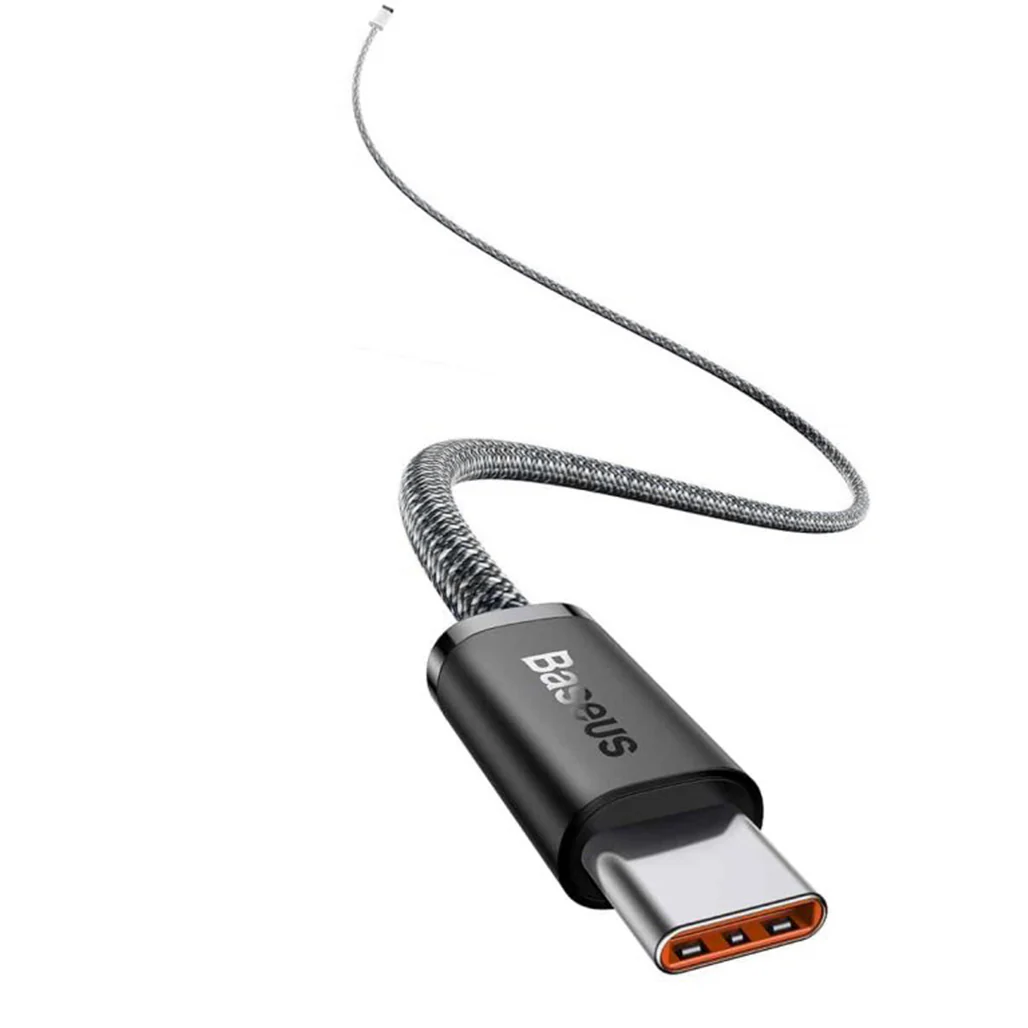 Baseus Dynamic Fast Charging Data Cable C to C 100W 1m - Gray - Image 3
