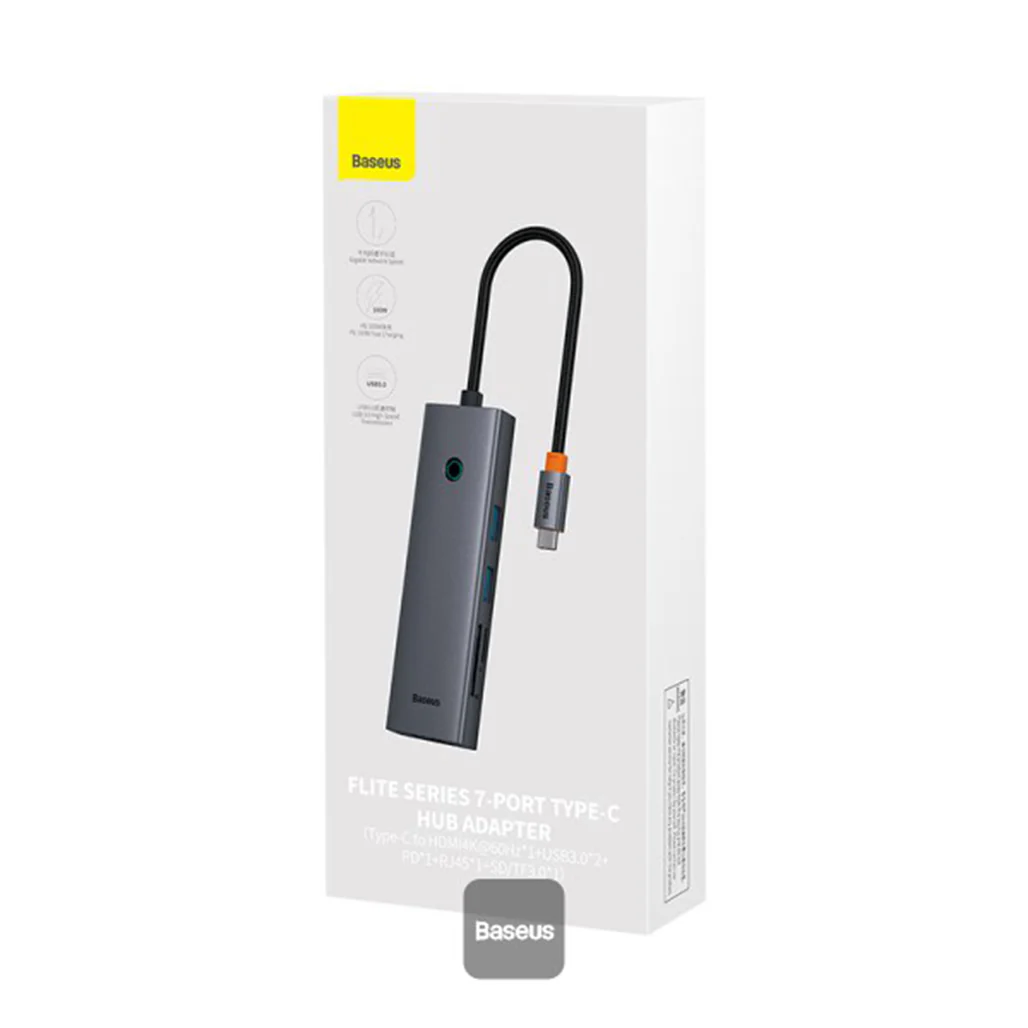 Baseus Flite Series 7-Port HUB Docking Station - Image 4