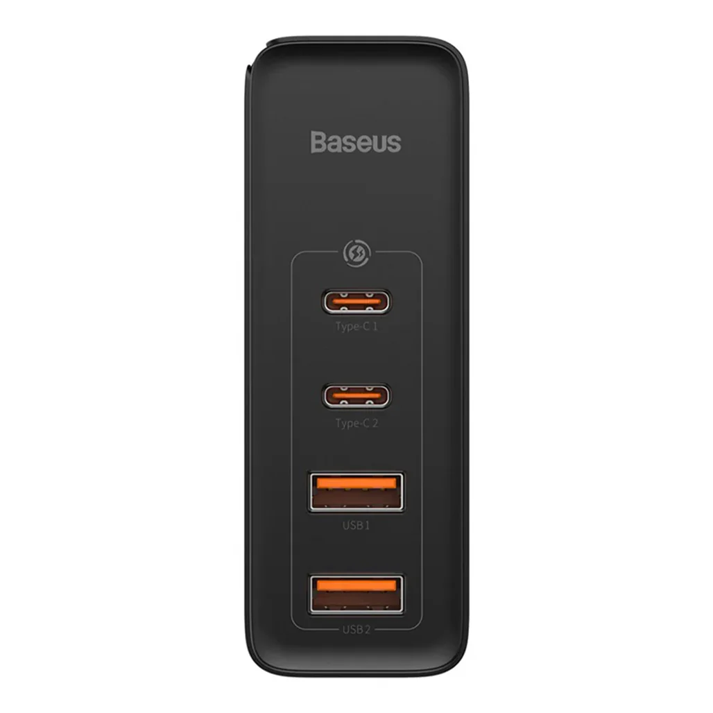 Baseus GaN2 4-Port Fast Charger 100W - Black - Image 2