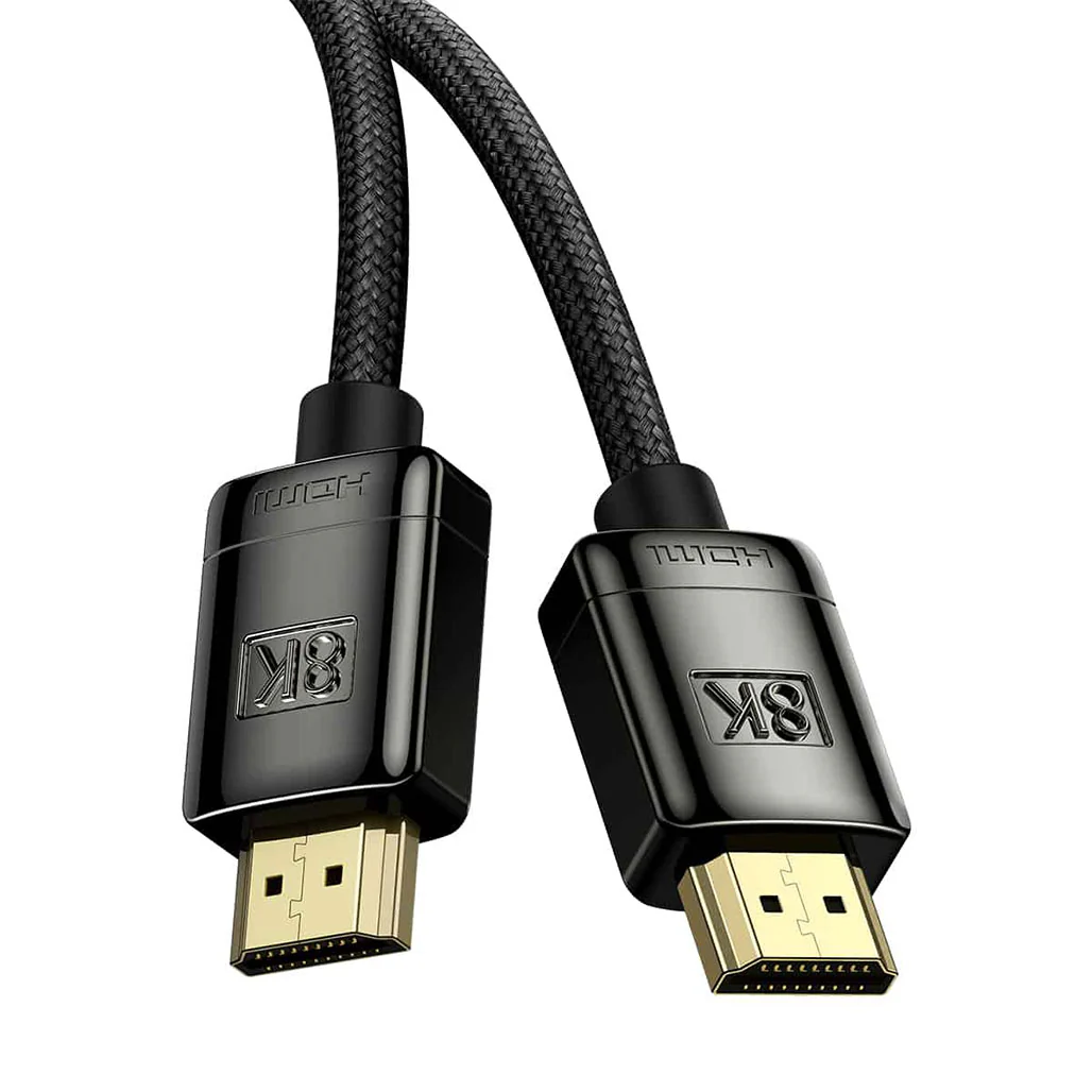 Baseus HD HDMI 8K to HDMI 8K Adapter Cable (Zinc Alloy) 1m Black - Image 2