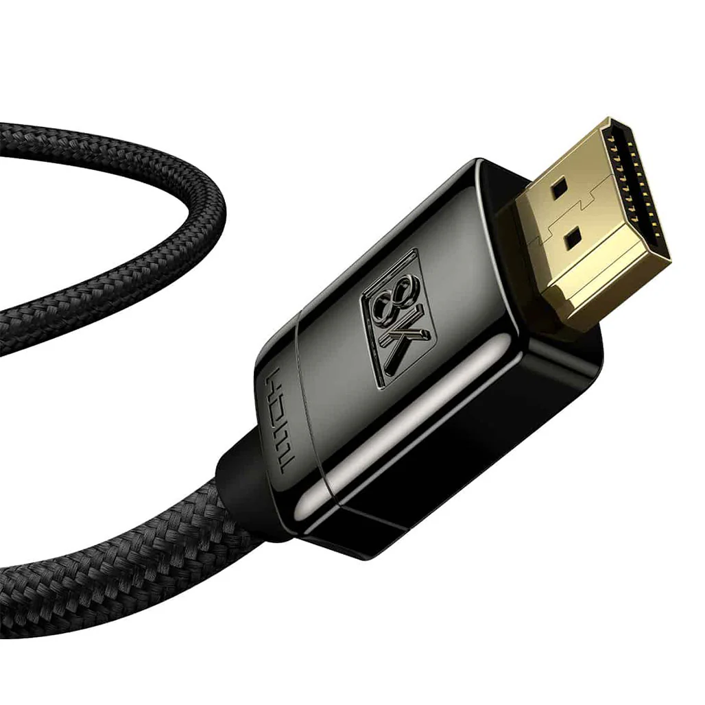 Baseus HD HDMI 8K to HDMI 8K Adapter Cable (Zinc Alloy) 1m Black - Image 4