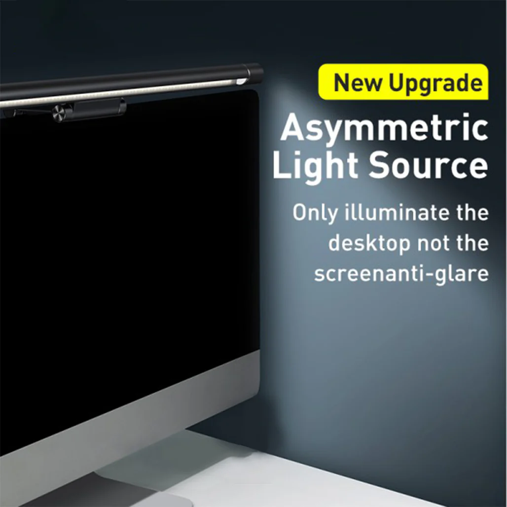 Baseus I-Wok Screen Hanging Light Pro - USB Asymmetric Light Source for Desktop Screens - Image 7