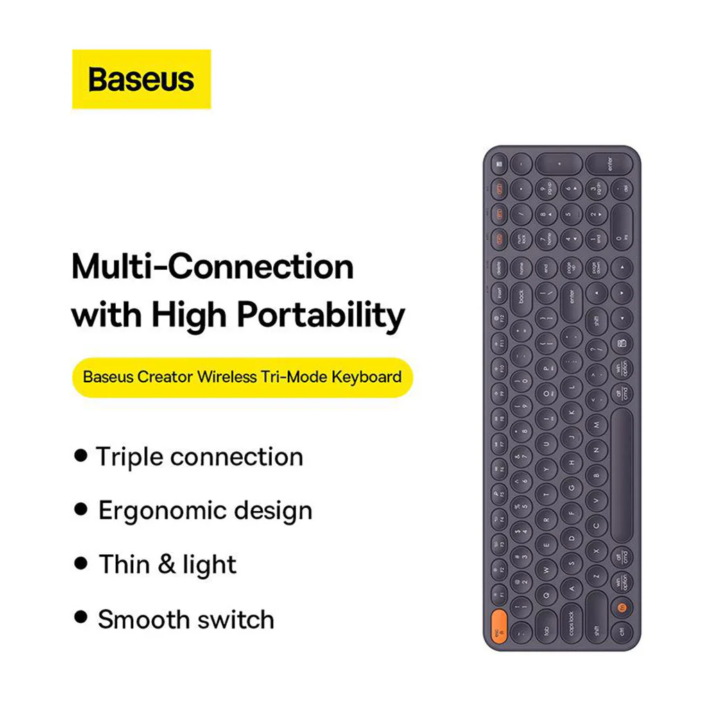 Baseus K01B Wireless Tri-Mode Keyboard - Image 3