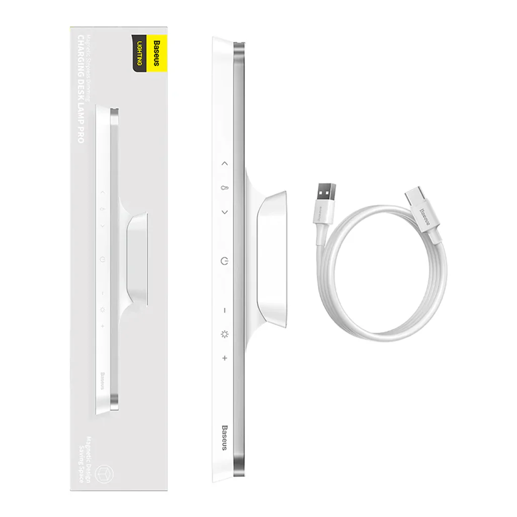 Baseus Magnetic Stepless Dimming Charging Desk Lamp Pro - White - Image 2