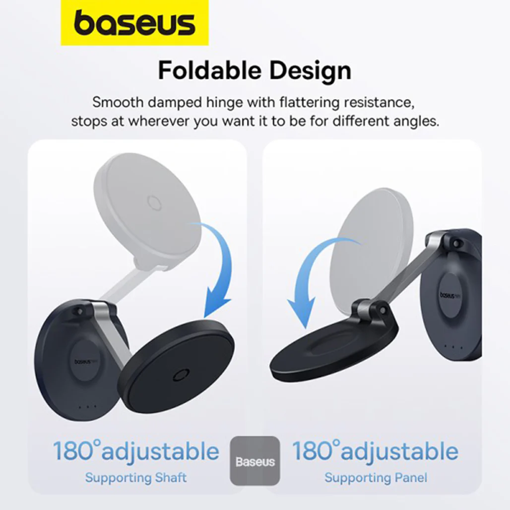 Baseus MagPro Magnetic Foldable Phone Mount Cluster - Black - Image 4
