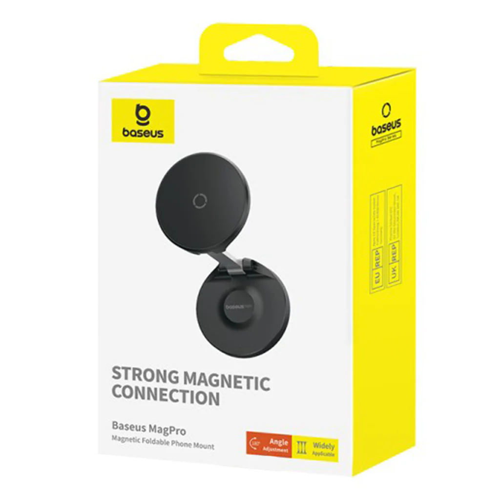 Baseus MagPro Magnetic Foldable Phone Mount Cluster - Black - Image 7