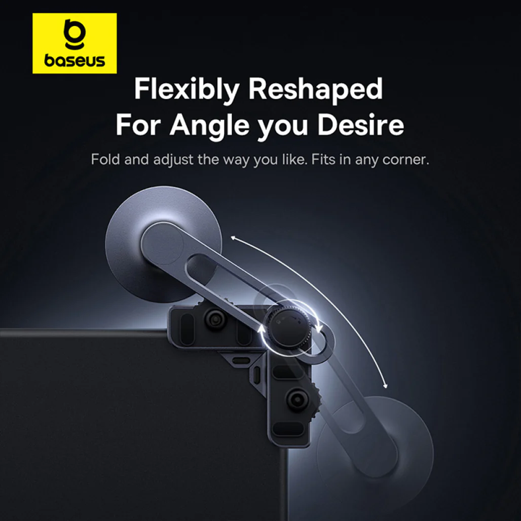 Baseus MaxView Magnetic Car Mount for In-Vehicle Infotainment | 150° Foldable, 270° Angle-Free Viewing | Secure & Convenient - Image 10