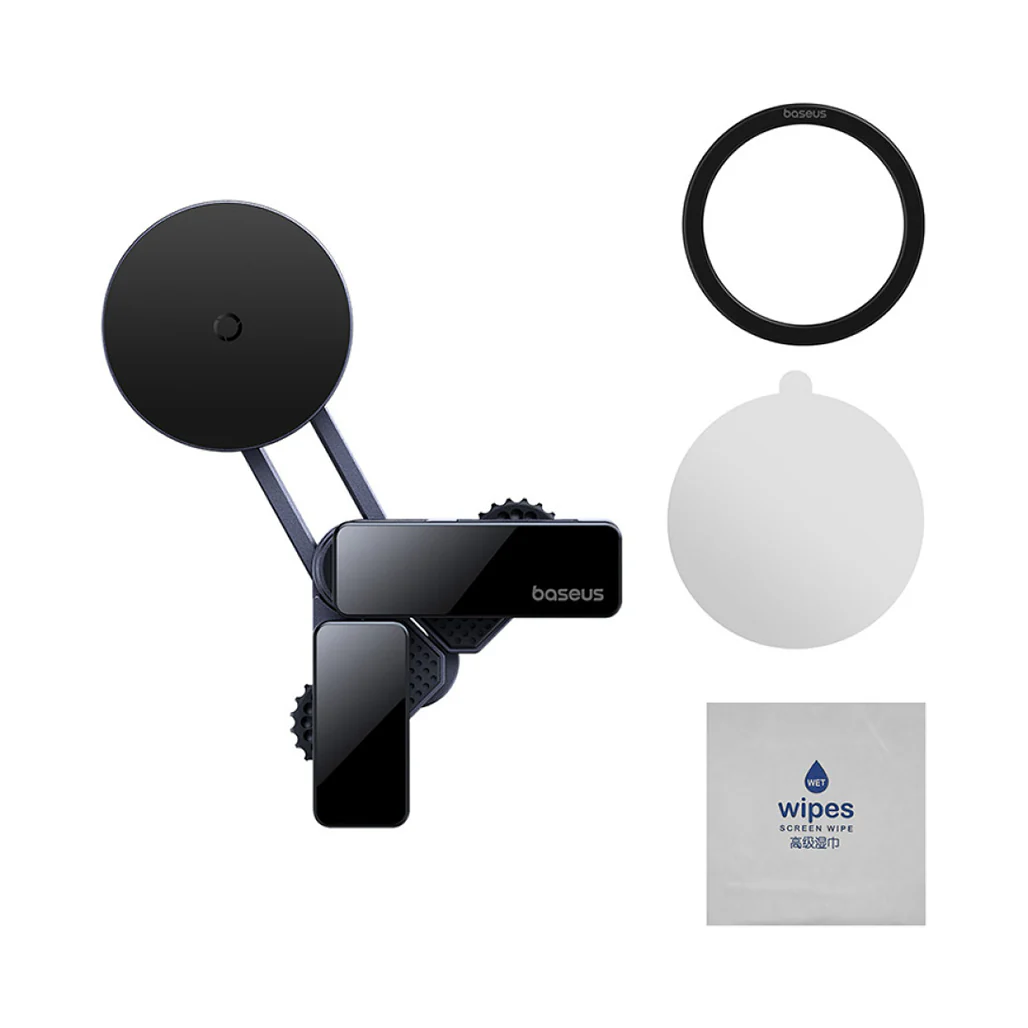 Baseus MaxView Magnetic Car Mount for In-Vehicle Infotainment | 150° Foldable, 270° Angle-Free Viewing | Secure & Convenient - Image 5
