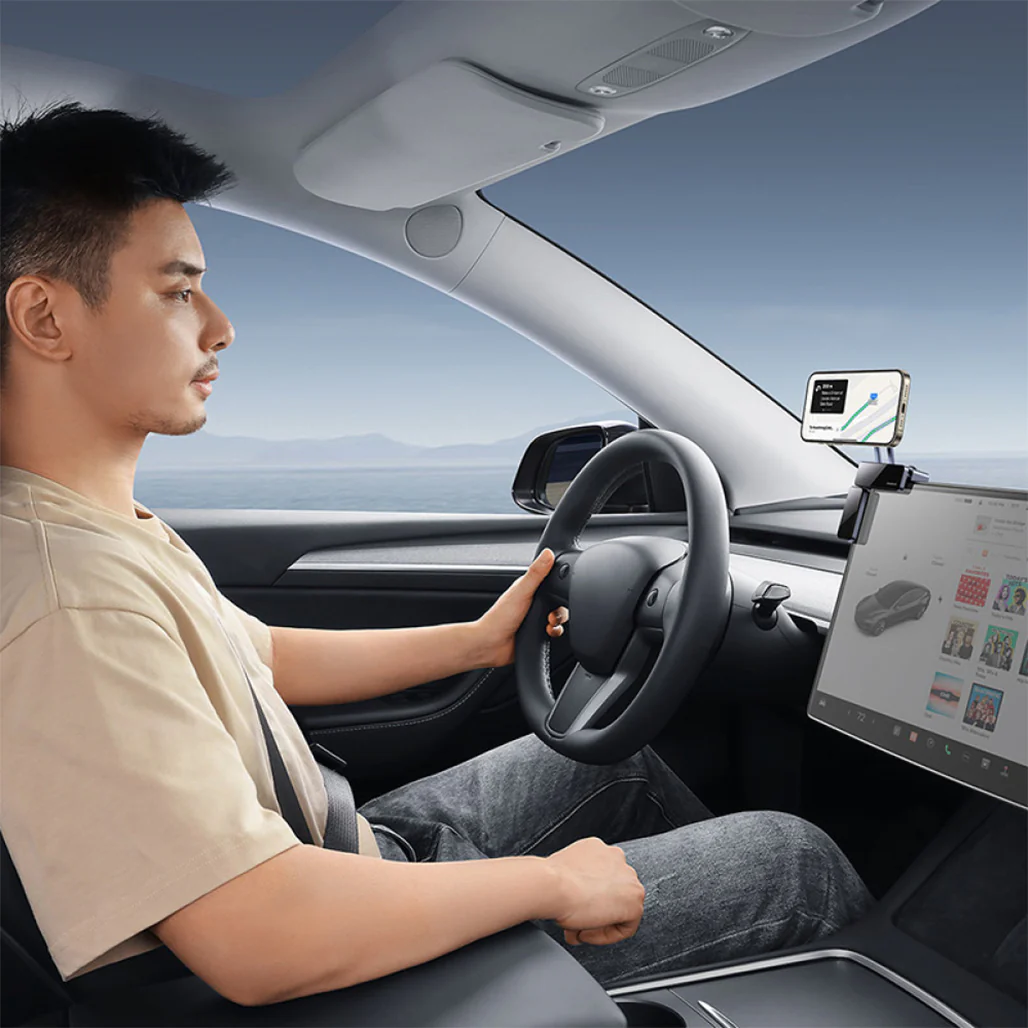 Baseus MaxView Magnetic Car Mount for In-Vehicle Infotainment | 150° Foldable, 270° Angle-Free Viewing | Secure & Convenient - Image 7