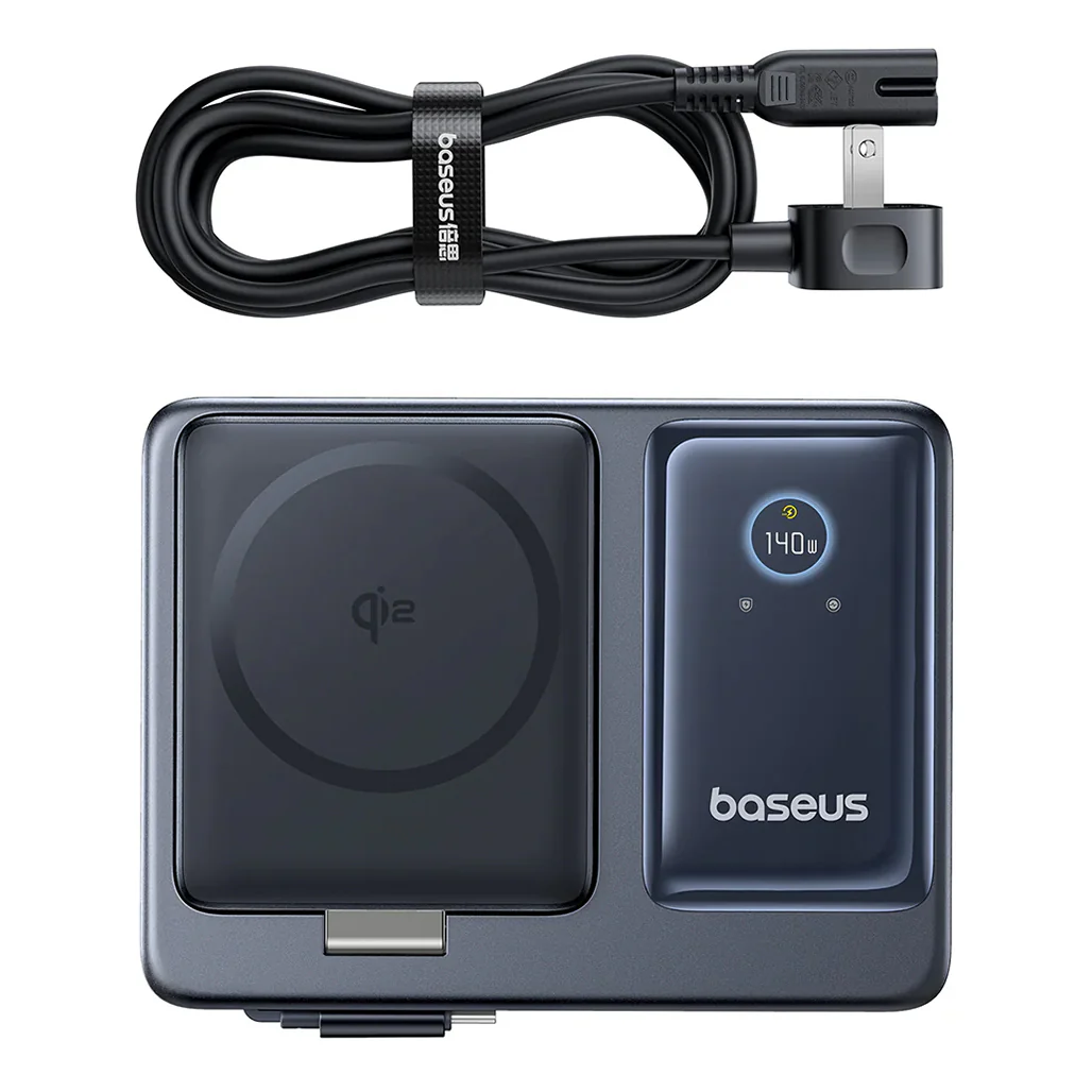 Baseus Nomos 5-in-1 Desktop Charger Qi2 140W | Fast Wireless & USB-C Charging Station - Image 6