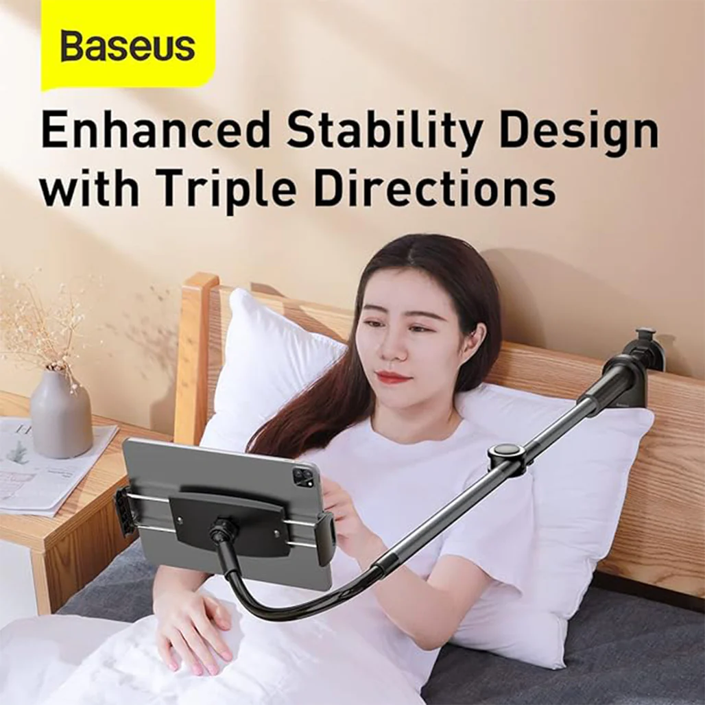 Baseus Otaku Life Rotary Adjustment Lazy Holder Pro for Phone & iPad - Gray - Image 6