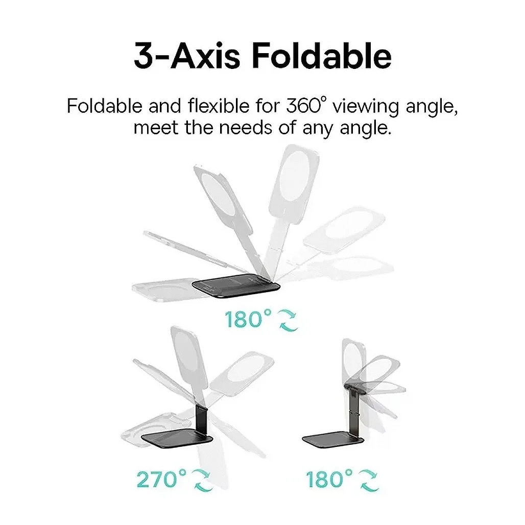 Baseus PrimeTrip VX1 Versatile Travel Magnetic Phone Holder – Ultra-Thin, 3-Axis Foldable, Dual Magnetic Sides, Multiple Modes - Image 4