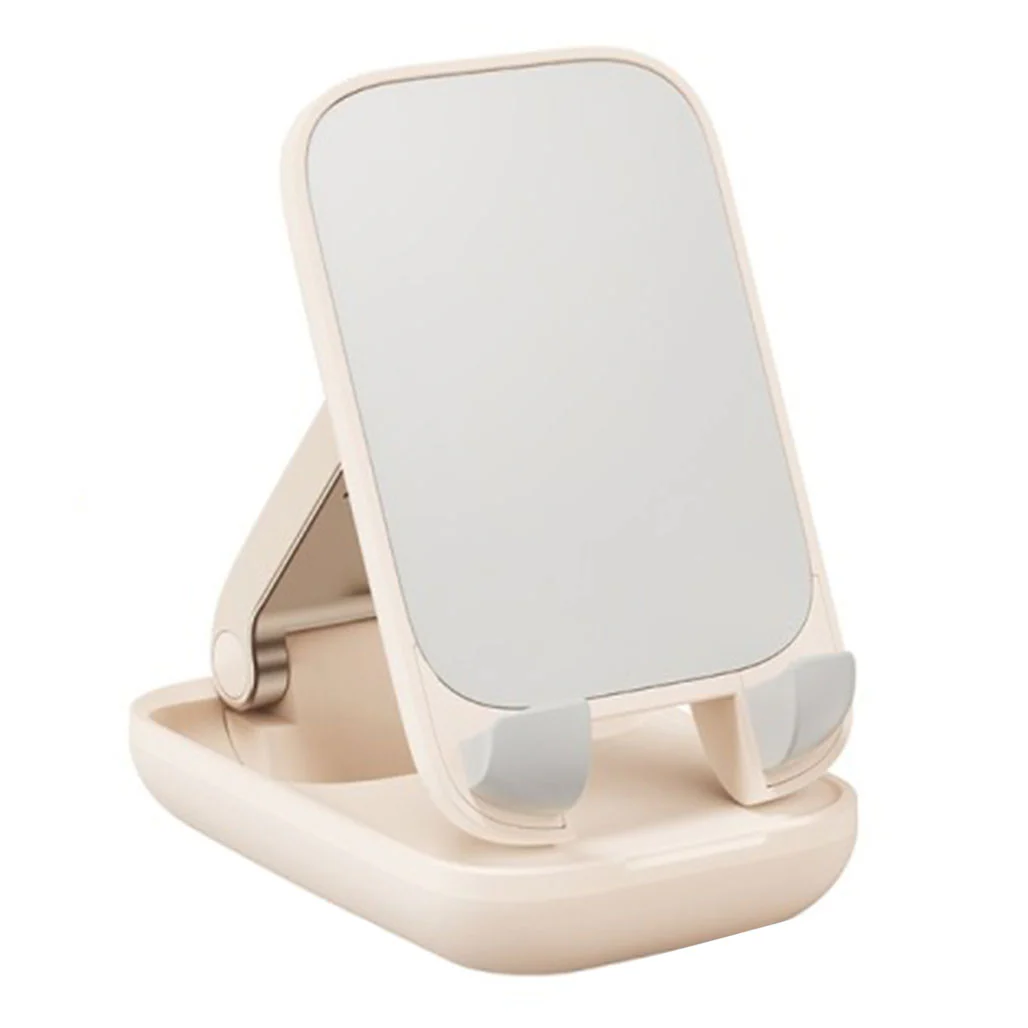 Baseus Seashell Series Folding Phone Stand Cluster - Adjustable with Mirror Panel - Image 2