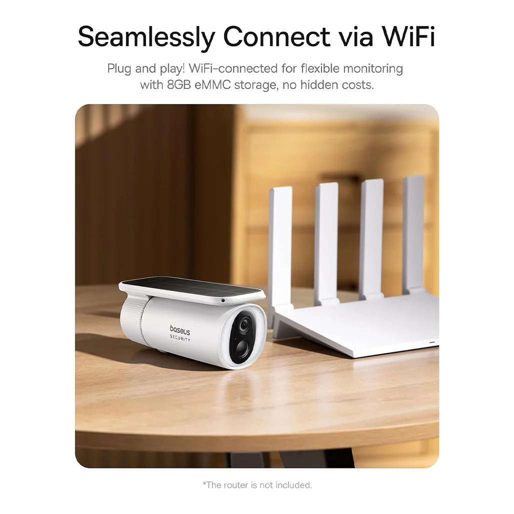 Baseus Security S1 - Outdoor Camera 2K – Solar-Powered - Image 4
