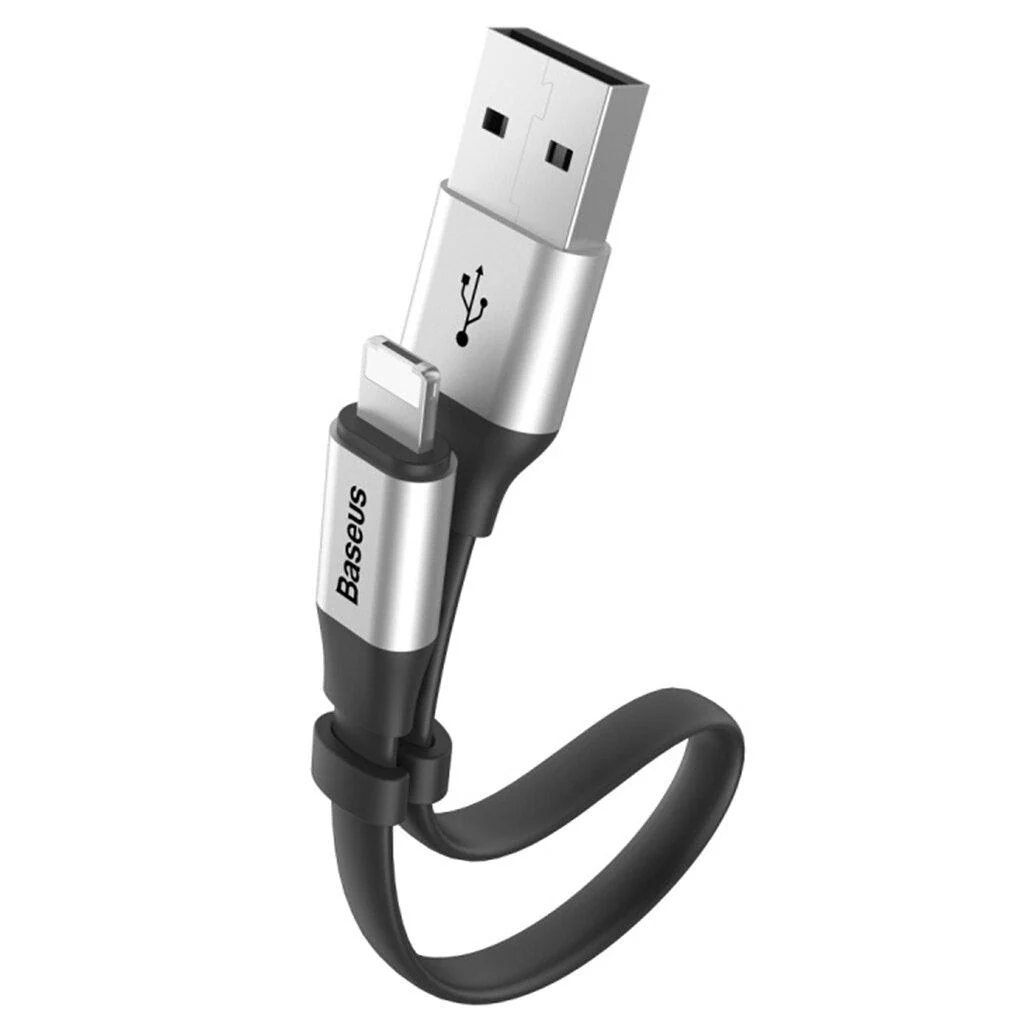 Baseus 2-in-1 Portable USB to Lightning Cable – 23CM