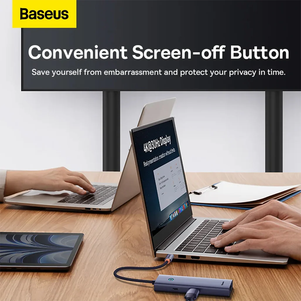 Baseus UltraJoy 6-in-1 USB Hub - Type-C Docking Station - Image 4