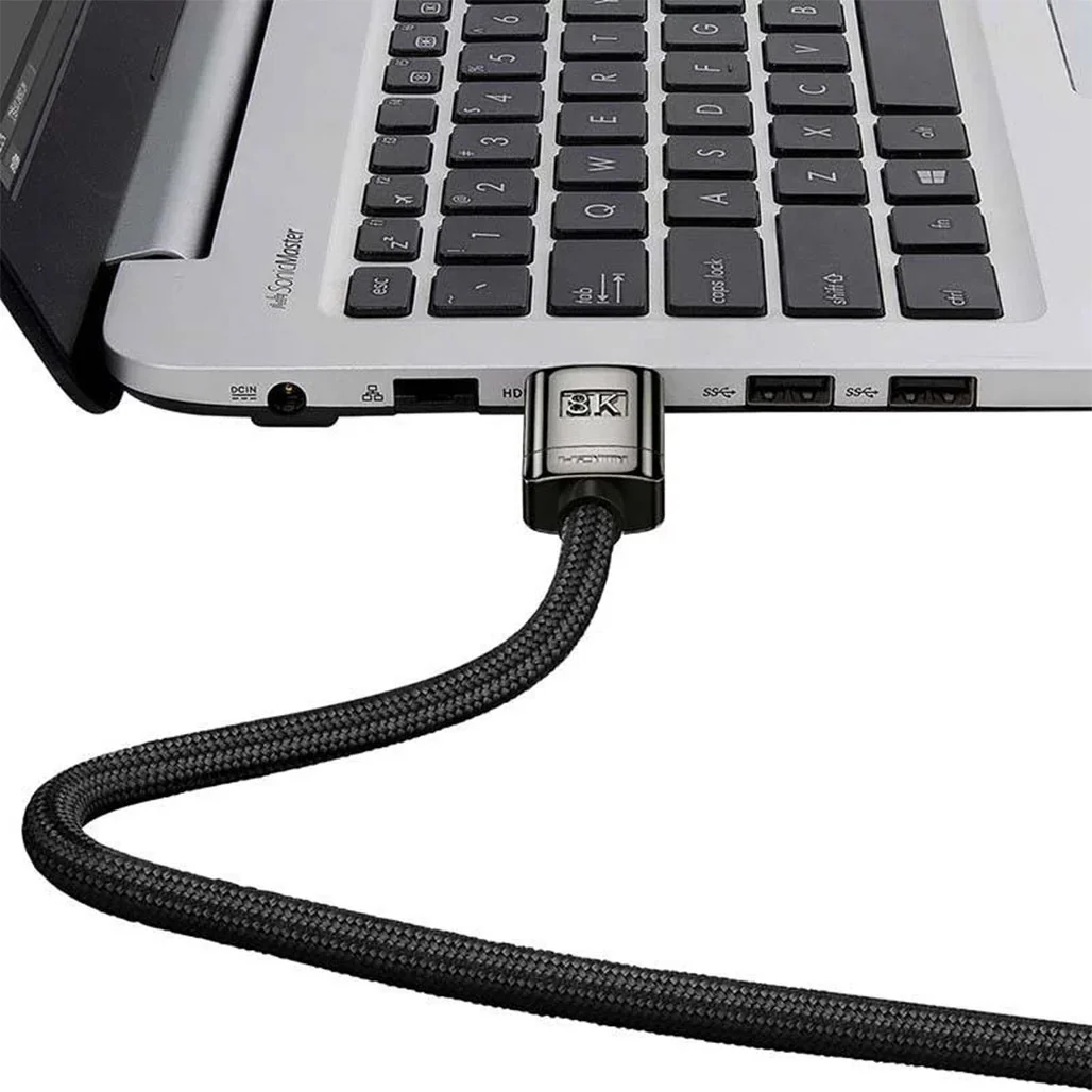Baseus WKGQ000001 HDMI 8K Adapter Cable – High Definition 2m | Supports HDMI 2.1, 3D, VRR, and Deep Color Gamut - Image 6
