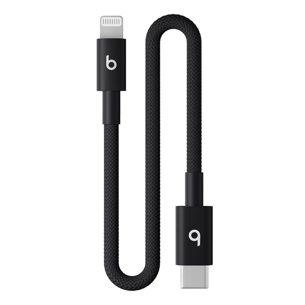 Beats USB-C to Lightning Braided Charging Cable 20CM – Fast Charging & CarPlay Support