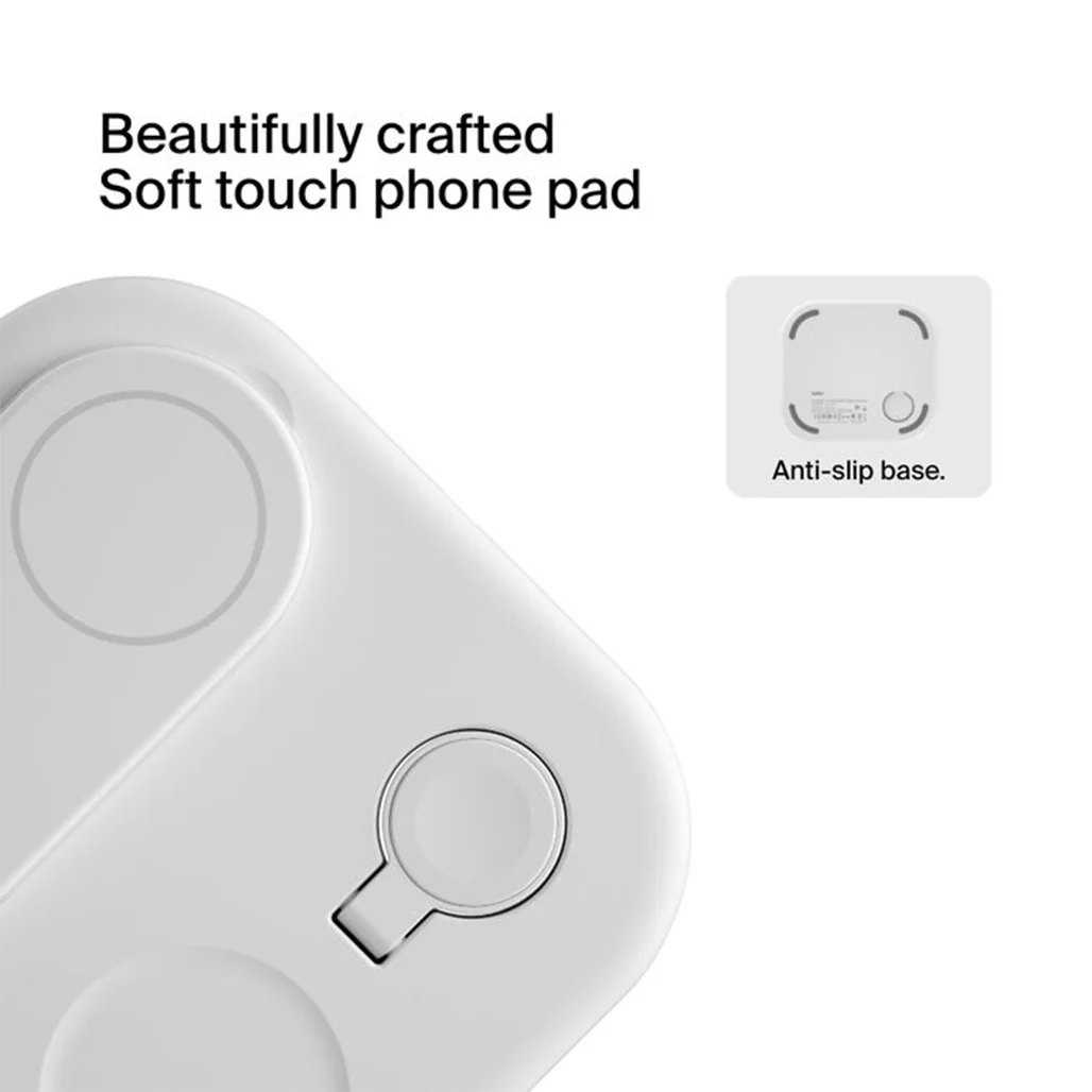 Belkin BoostCharge 3-in-1 Magnetic Foldable Wireless Charging Station with Qi2, 15W Fast Charging for iPhone, Apple Watch & AirPods - Image 7