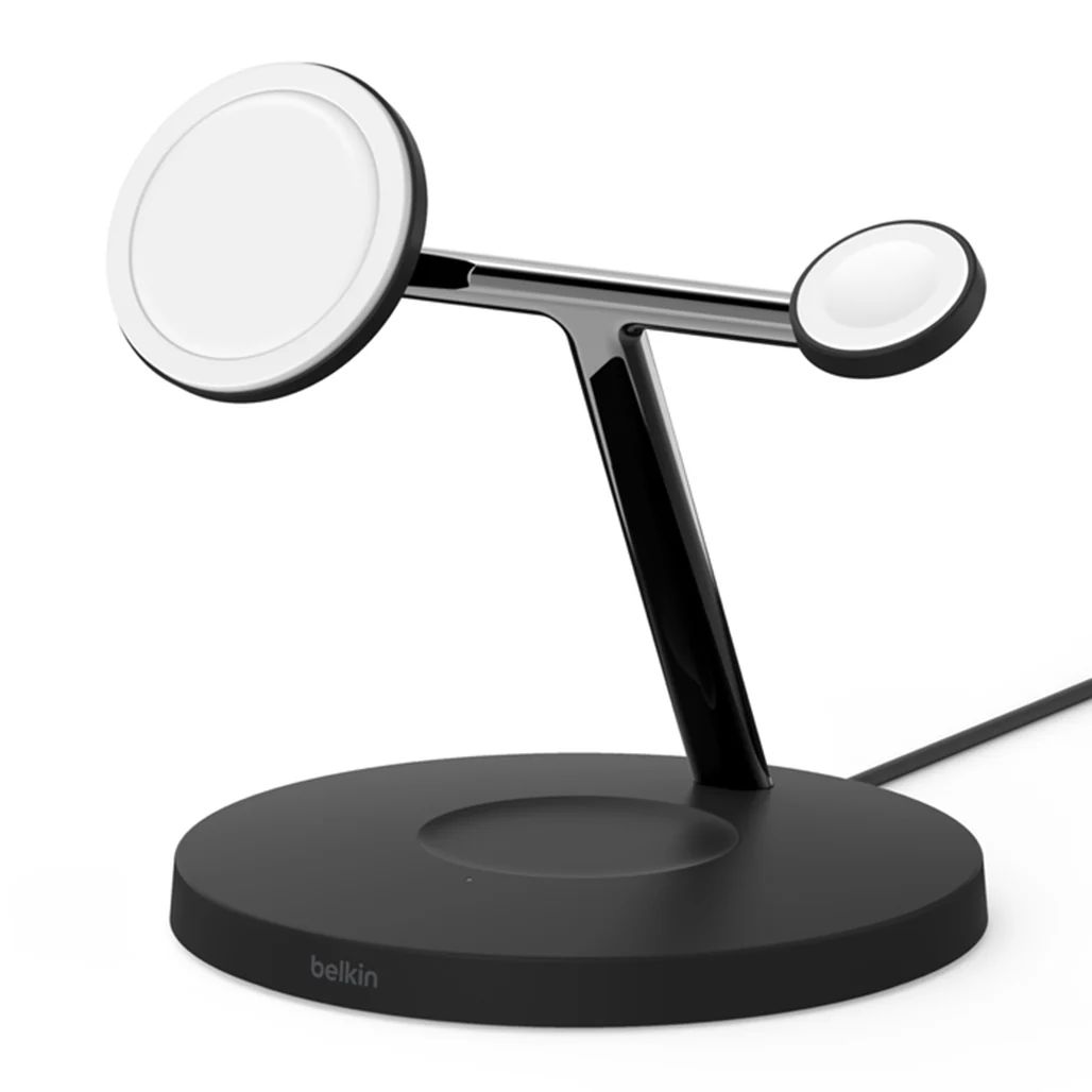 Belkin BoostCharge Pro 3-in-1 Wireless Charger with MagSafe 15W – Charge iPhone, Apple Watch, and AirPods - Image 3