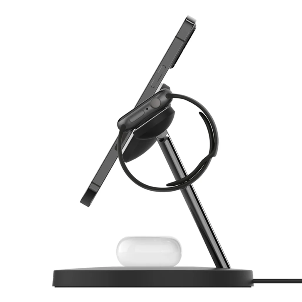 Belkin BoostCharge Pro 3-in-1 Wireless Charger with MagSafe 15W – Charge iPhone, Apple Watch, and AirPods - Image 5
