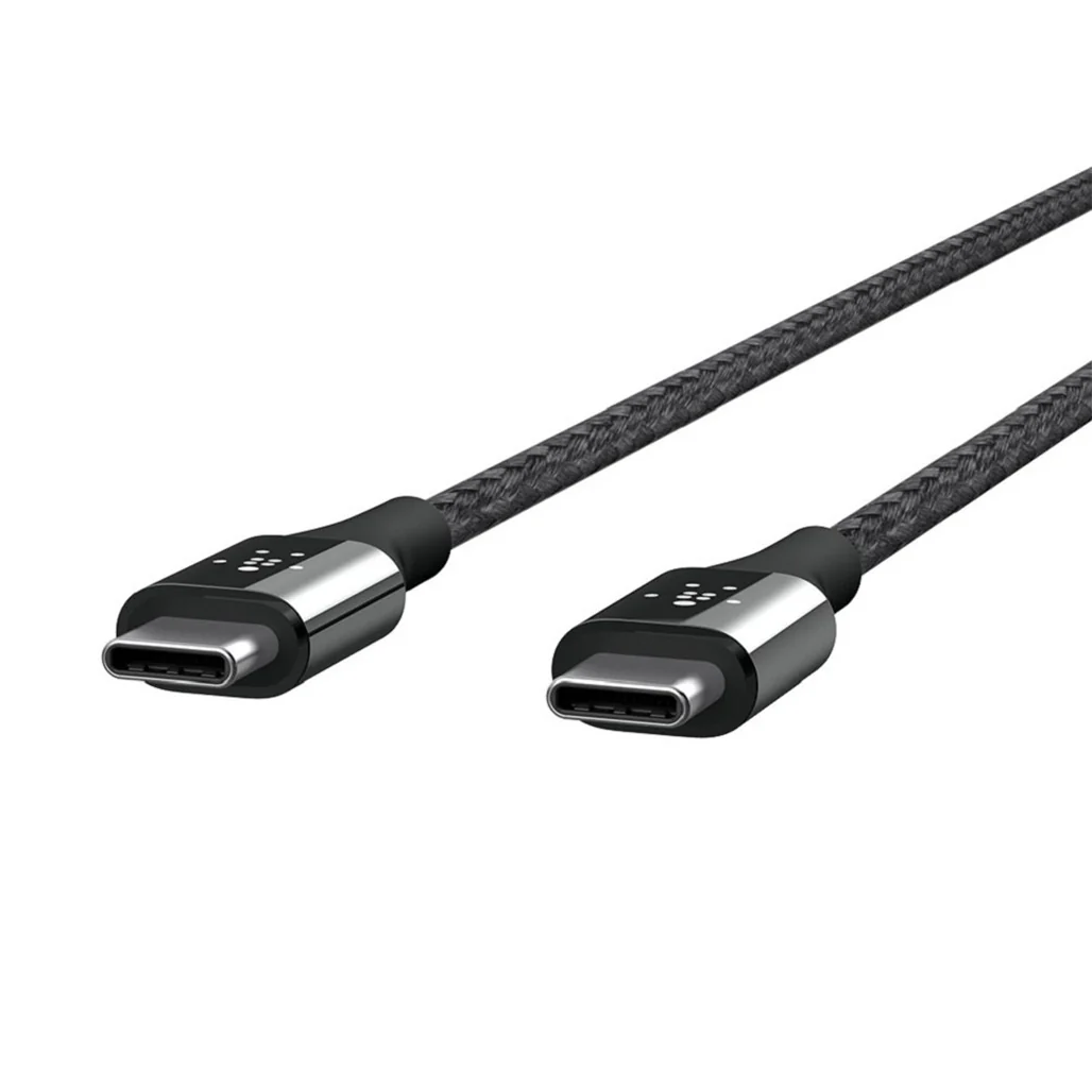 Belkin MIXIT DuraTek Kevlar USB-C to USB-C Cable - 4 Feet (Black), Ultra-Durable with Aramid Fibers and Nylon Braiding - Image 2