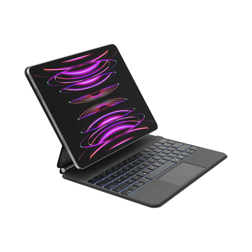 Belkin Pro Keyboard Case with Arabic Keys & Magnetic Stand for iPad Pro 13" (M4) – Backlit Bluetooth Keyboard with Trackpad