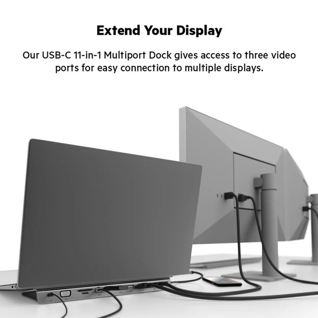 Belkin USB-C 11-in-1 Multiport Docking Station with 4K Video, Ethernet, and 100W PD Charging - Image 5