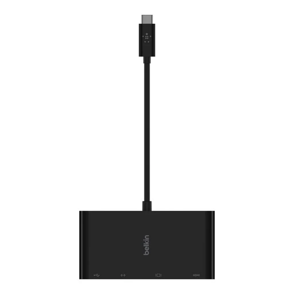 Belkin USB-C 4-in-1 Hub with 4K HDMI, VGA, Ethernet & USB-A – Universal Multiport Adapter for Mac & Windows - Image 4
