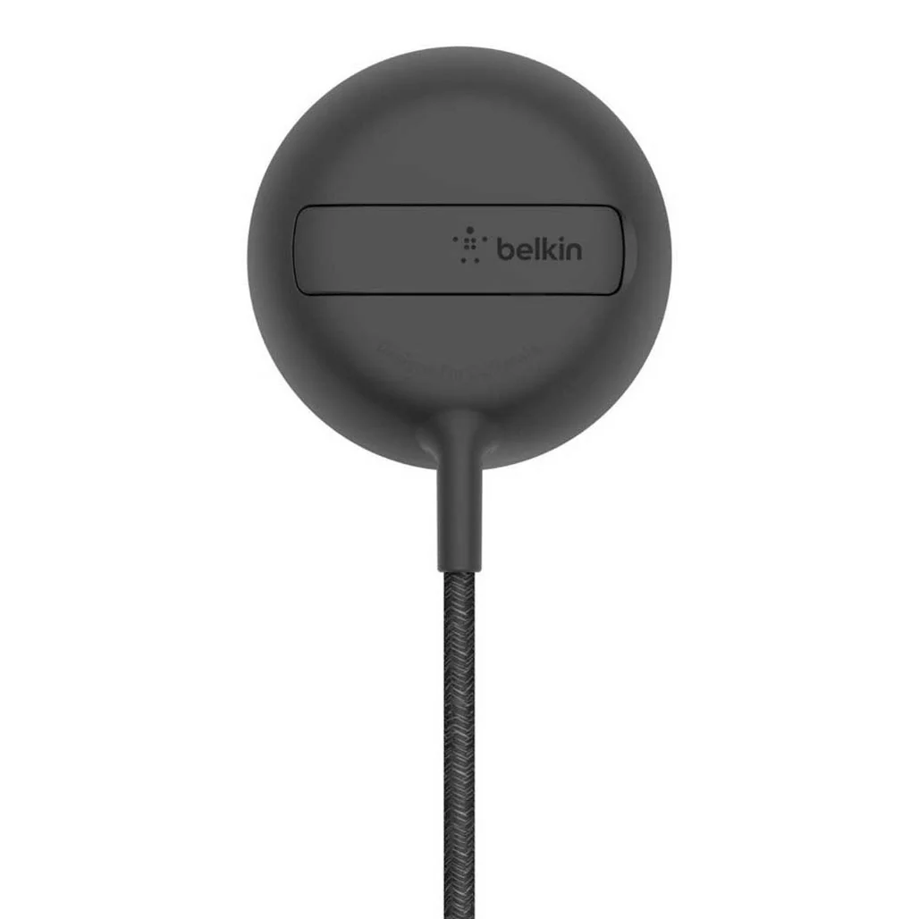 Belkin WIA004BTBK MagSafe Portable Wireless Charger Pad with Stand - 15W Fast Charging, 6.6ft Cable, Compatible with iPhone 13/12, Black - Image 2