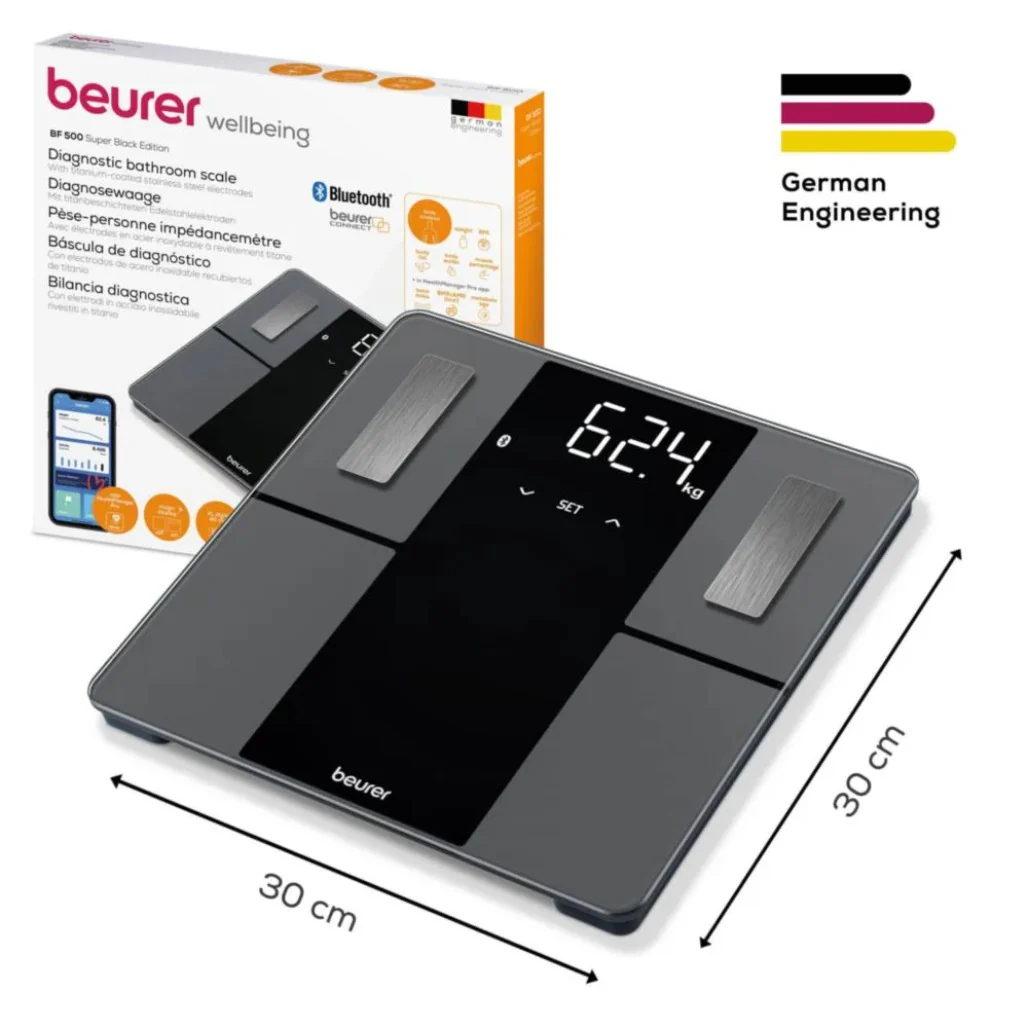 Beurer BF 500 Super Black Edition Diagnostic Bathroom Scale - Image 6