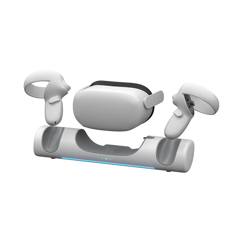 BluPebble Elite Charging Station for Meta Quest 2 – Fast Wireless Dock with Magnetic USB-C Connector - Image 2