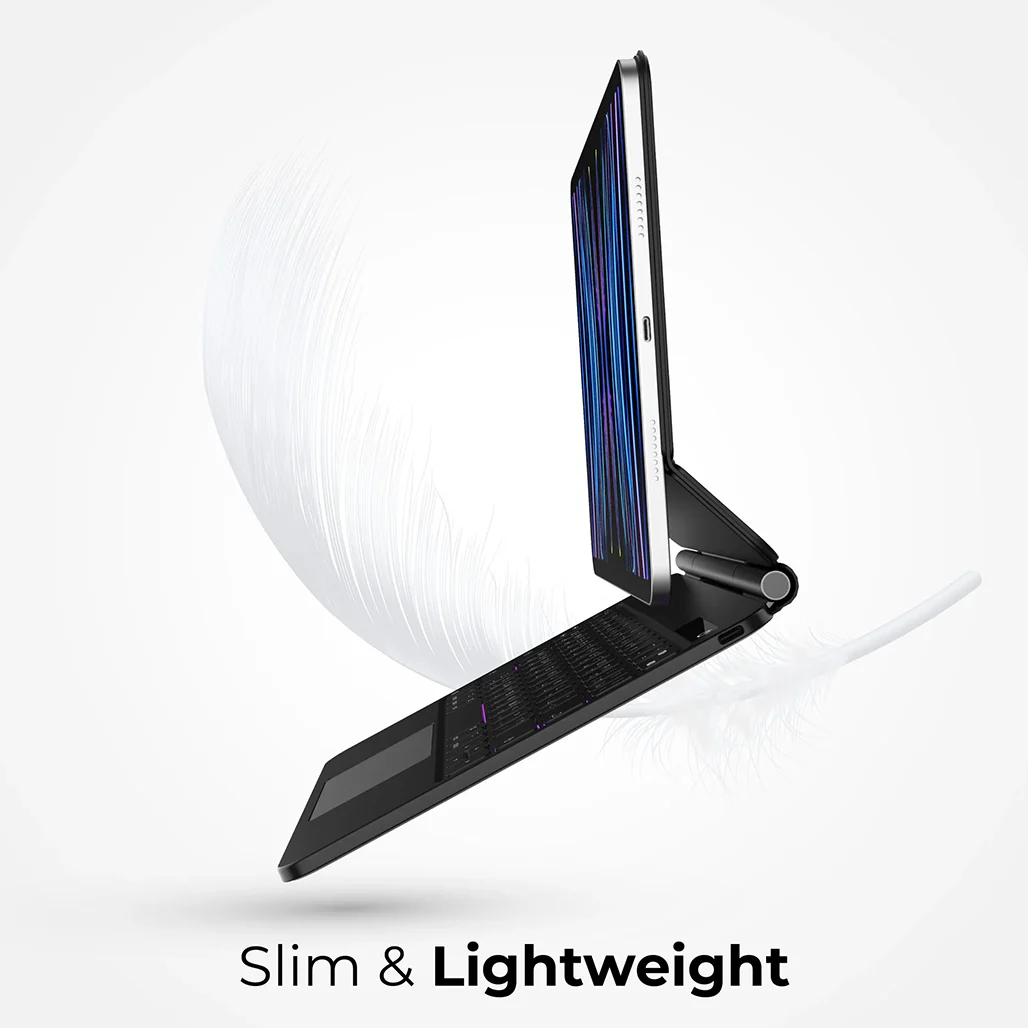 BluPebble iPad 10th Gen Magic Folio Keyboard with Trackpad | English & Arabic | Backlit | Multi-Touch Gestures - Image 4